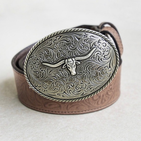 NIB NWT Spell Bull Head Belt M/L